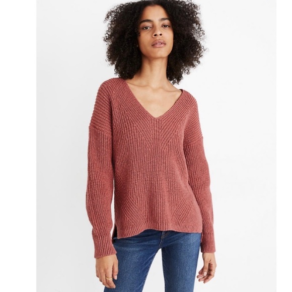 Madewell Sweaters - NWT Madewell Ridgeton Knit Sweater Redwood XS